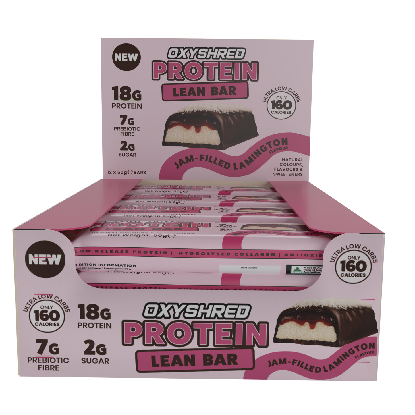 OxyShred Lean Protein Bars (12-Pack)