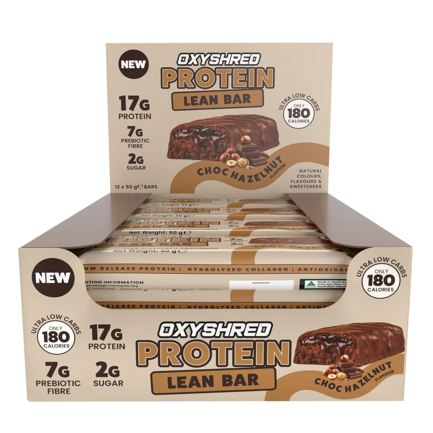 OxyShred Lean Protein Bars (12-Pack)